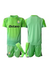 Aston Villa Doelman Babytruitje Uit tenue Kind 2025-26 Korte Mouw (+ Korte broeken)